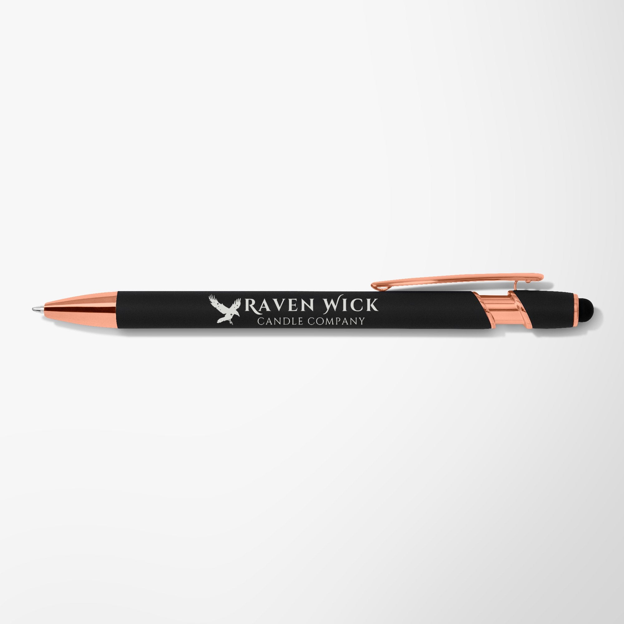 Raven Wick Stylus Pen - Black & Rose Gold